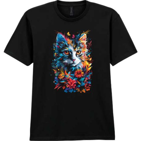 Flower Cat – női macskás póló