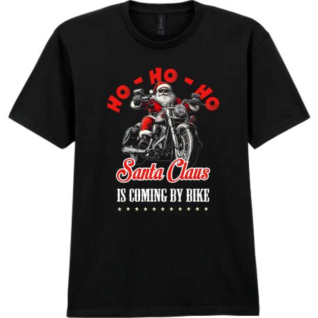 Santa Claus is coming by bike