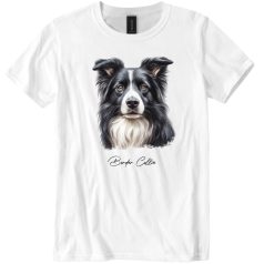 Border Collie kutya mintás póló