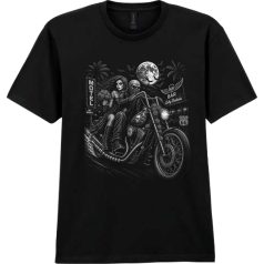 Ride to Hell koponyás motoros póló