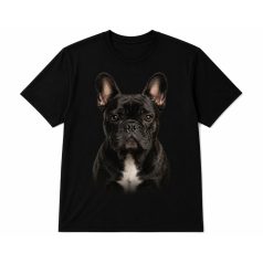 Francia Bulldog mintás póló