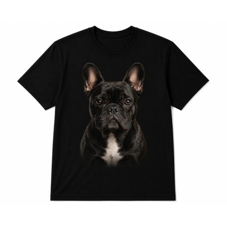 Francia Bulldog mintás póló